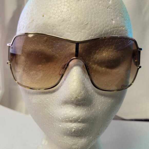 Dior Gold & Brown Gradient Wrap-Around Lens - PRECOLL 1 Sunglasses - Never Worn - Picture 12 of 13
